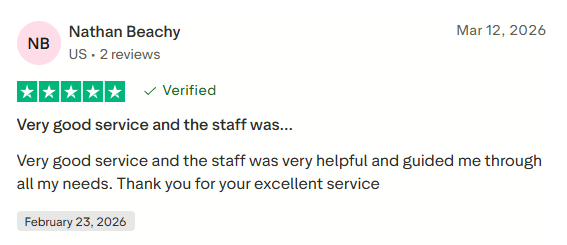 Trustpilot review of Green Vista Living